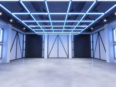 Neon Urban Room 1 3D model