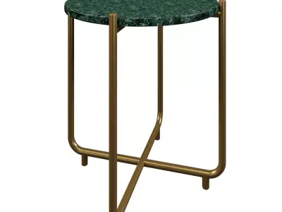 SIDE TABLE TIMPA MARBLE GREEN 3D model
