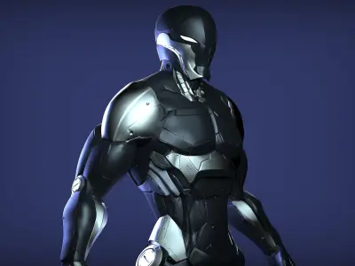 Sci-Fi Cyber Ninja 3D model