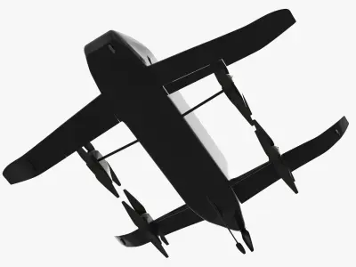  Long Range Transport UAV with VTOL Black 