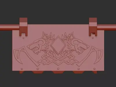 SM Land Raider Front Doors 3D print model