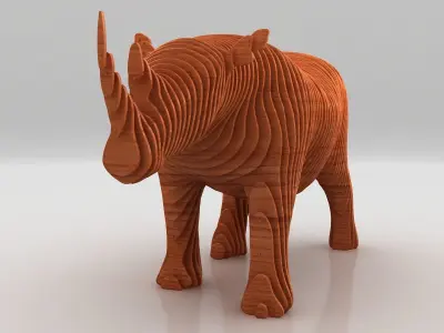 Rhinoceros Parametric Model  3D model