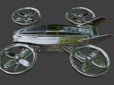 Hexacopter Drone 3D Model 3D model