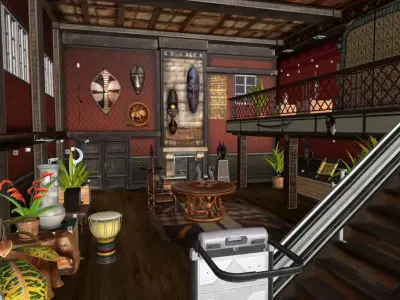 Architectural interior 08 3D model