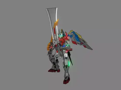 Attacker Gundam 25 A 3D model