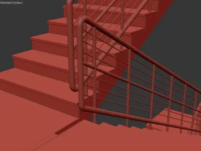 Simple Stair  3D model