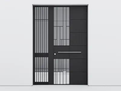 Aluminium door 189 3D model