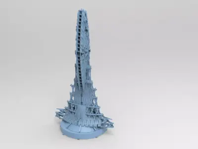 Dune Machine scorpion tail exteriors spine   3D model