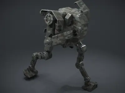 Mech  01 - Hornet Low-poly 3D model