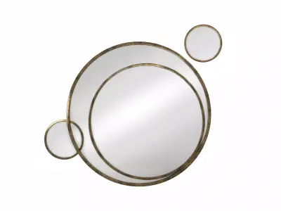 Round Decor Wall Mirror  3D model