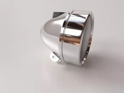 Vintage Bicycle Light 3D model