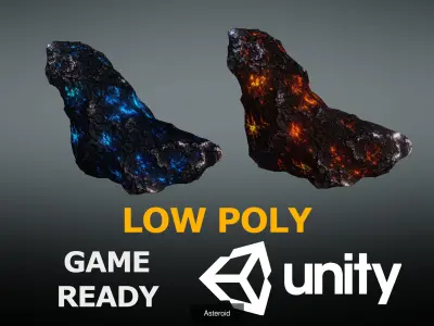 Asteroids rock 3D Model Pack