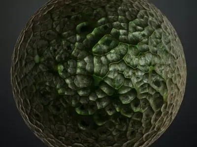 Mossy Metal Hammered PBR Seamless Texture