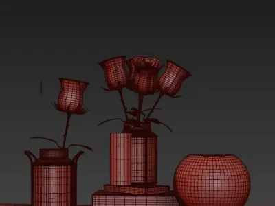 chest of drawers 10 3D model