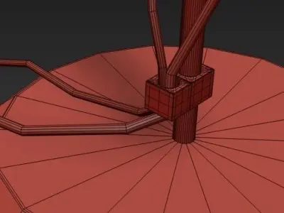 Riddle Double Floor Light 3D model