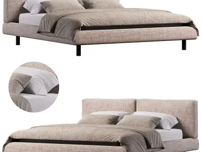 Academy Piuma Bed By Twils 3D model