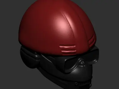 helmet high poly sculpt 3d printable 3D model 3D model 6