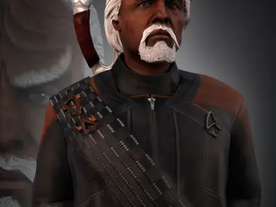 TNG Worf For G8M 3D model