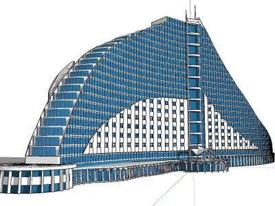 vacation spot-Resort-Fashion Leisure Hotel-0160 3D model