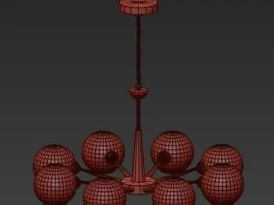 Thalia ball chandelier 3D model
