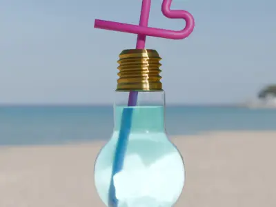 Light bulb Soda 3D model
