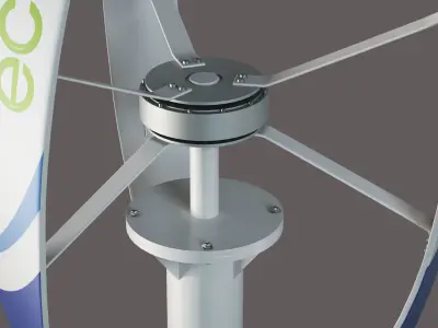 Vertical Wind turbine 3D model