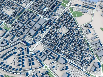 Pori City Finland 3D model
