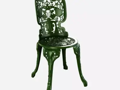 Seletti industry aluminium garden chair 3D model