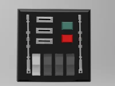 Darth Vader Chest box belt box  Armor ANH  STL file for 3d print 3D model