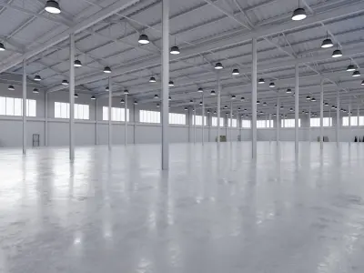 Industrial Warehouse Interior 5 Low-poly 3D model