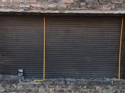 Ribbed Metal Shutter Texture