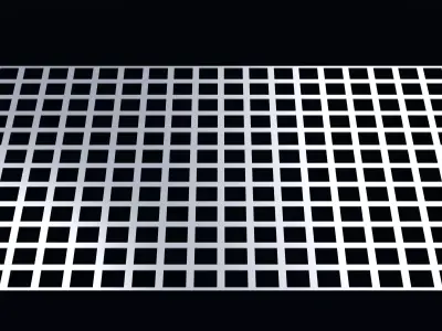 Perforated panel with 56 percent opening 25O120 3D model
