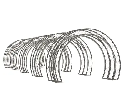 Set of light arches 3D model