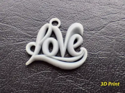 Love Pendant Jewelry 3D print model