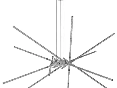 Castana Sputnik Chandelier 3D model