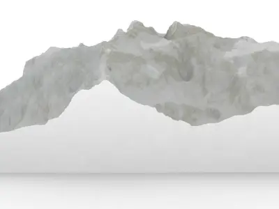Mount kangchenjunga 3D model