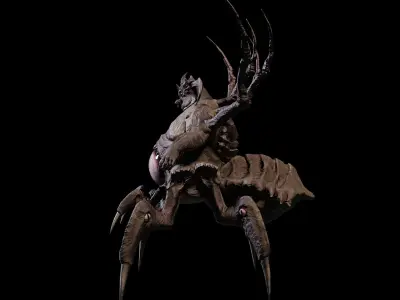 Creature Crawler Low-poly 3D model
