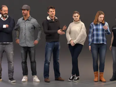  rigged People SixPack 001 