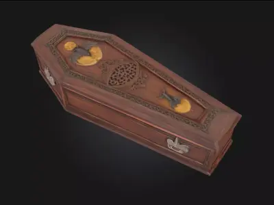 Vampires Rest  Eternal Slumber in Gothic Stone 3D model