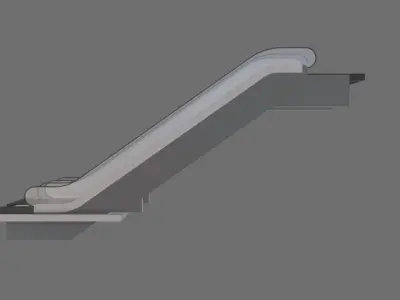 Animated Escalator 3D model