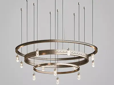 Traditional Arabian Style Chandelier 3D model