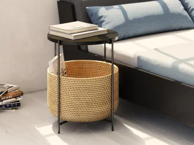 Cestino Bedside Table 3D model