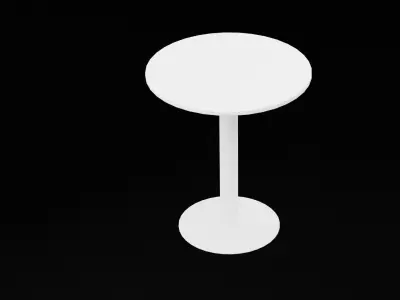 Round Table Furniture Low-poly 3D model