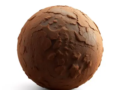 HQ PBR Textures Set Terracotta Cracked Surface Texture