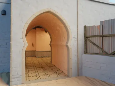 Valorant Bind B Map Low-poly 3D model