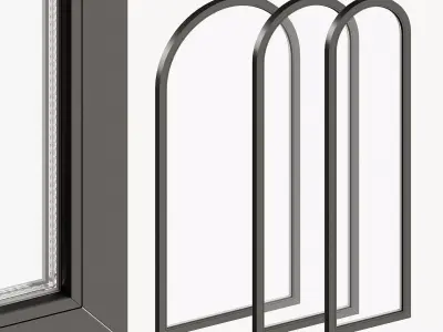 Round windows 3D model