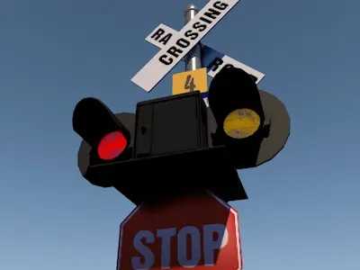 train signal 3D model
