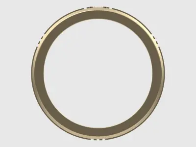 Sleek Channel Set Solitaire Ring JDBCo 3D print model