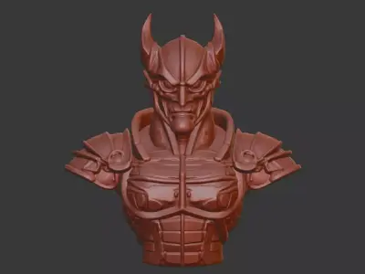 Guyver Head Bust 3D Model - STL Printable Sci-Fi Robot 3D print model