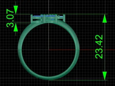 Pack jewelry ring  3D print model